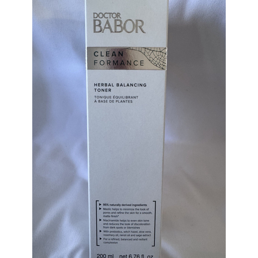 Babor Herbal Balancing Toner 200ml 95% Natural Ingredients Pore Minimizing
